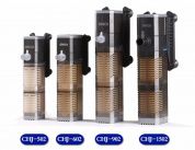 Фильтр внутренний Sunsun CHJ-1502 с регулятором потока, 25W (1500л/ч,акв. до 400л) керамическая ось, 2 картриджа губка – купить по низкой цене