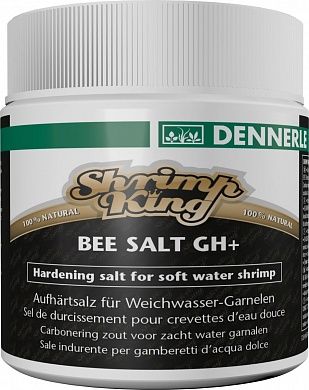Добавка Dennerle Shrimp King Bee Salt GH+ для повышении общей жесткости в аквариумах с пресноводными креветками, 200г