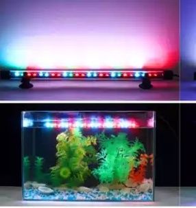 Подводный светильник для аквариума Roxin 80 см, красно-синий