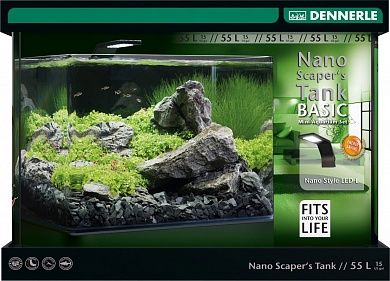 Аквариум Dennerle NANO scaper's tank Basic Style LED, 55 литров