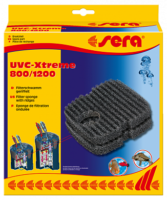 SERA Фильтрующая губка чёрная с рифлением для фильтра UVC-Xtreme 800/1200